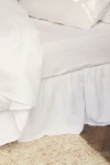 Piglet In Bed Linen Blend Bed Skirt In White