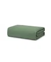 Piglet In Bed Linen Blend Duvet Cover, Twin In Elm Green