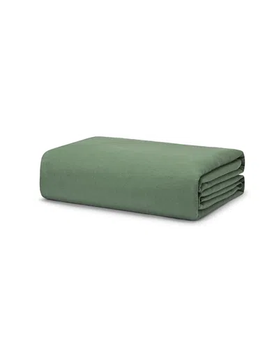 Piglet In Bed Linen Blend Duvet Cover, Twin In Elm Green