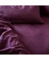Piglet In Bed Linen Blend Fitted Sheet In Purple