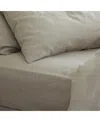 Piglet In Bed Linen Blend Fitted Sheet, Full In Oatmeal