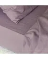 Piglet In Bed Linen Blend Fitted Sheet, Queen In Elderberry