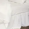 Piglet In Bed Linen Blend Fitted Sheet, Queen In White
