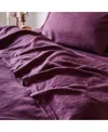 Piglet In Bed Linen Blend Flat Sheet, Full In Purple