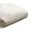 Piglet In Bed Linen Blend Flat Sheet, Queen In Oatmeal