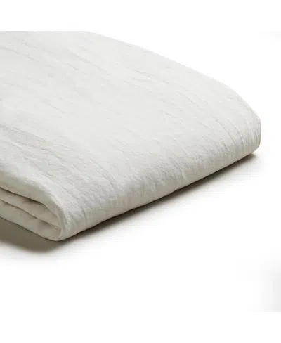Piglet In Bed Linen Blend Flat Sheet, Queen In Neutral
