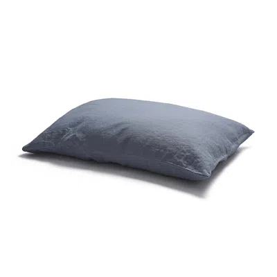 Piglet In Bed Linen Blend Pillowcase Pair, King In Dusk Blue