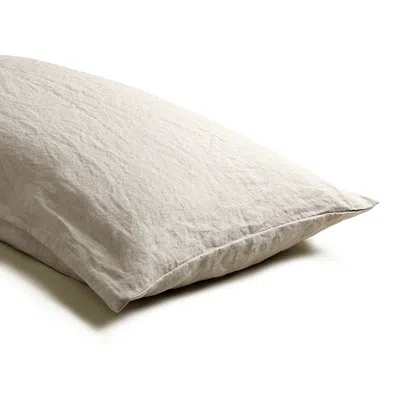 Piglet In Bed Linen Blend Pillowcase Pair, King In Oatmeal