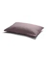 Piglet In Bed Plain Linen Blend Pillowcase Pair In Elderberry