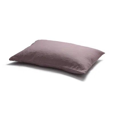 Piglet In Bed Linen Blend Pillowcase Pair, Standard In Elderberry