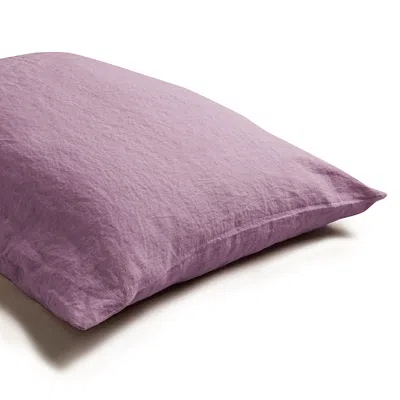 Piglet In Bed Linen Blend Pillowcase Pair, Standard In Raspberry