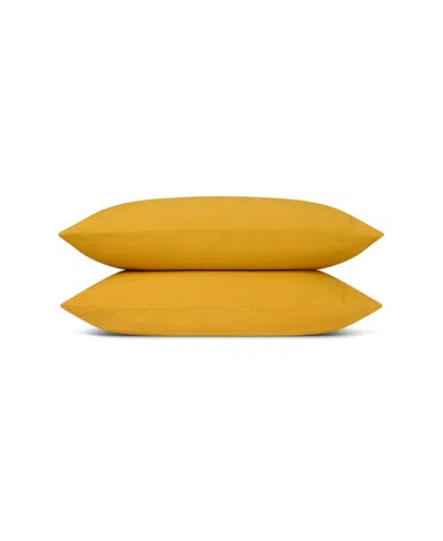 Piglet In Bed Linen Blend Pillowcase, Standard In Yellow