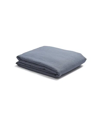 Piglet In Bed Linen Flat Sheet, Twin In Dusk Blue