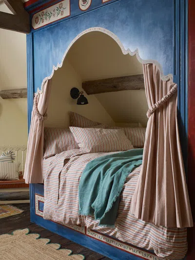 Piglet In Bed Linen In Warm Clay Sommerley Stripe