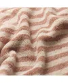 Piglet In Bed Pembroke Stripe Bath Towel In Sand Shell