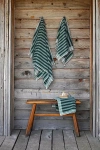 Piglet In Bed Pembroke Stripe Cotton Towel Collection In Multi
