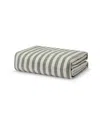 Piglet In Bed Pembroke Stripe Linen Blend Duvet Cover, King