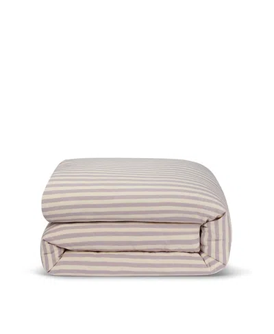 Piglet In Bed Pembroke Stripe Linen Blend Duvet Cover, King In Neutral