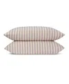 Piglet In Bed Pembroke Stripe Linen Blend Pillowcase Pair, Queen