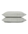 Piglet In Bed Pembroke Stripe Linen Blend Pillowcases, King In Multi