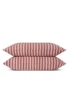 Piglet In Bed Pembroke Stripe Linen Blend Pillowcases, Square Decorative Pilllow