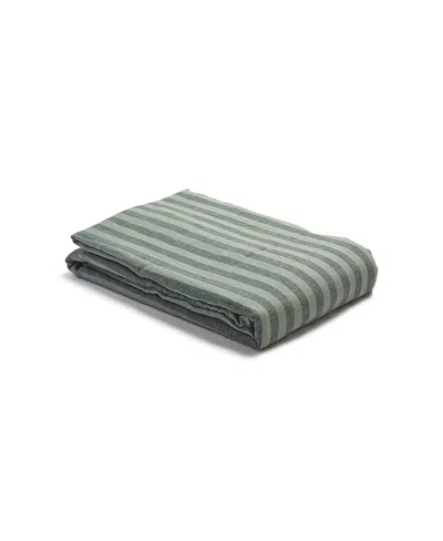 Piglet In Bed Pembroke Stripe Linen Duvet Cover, Twin