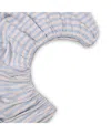 Piglet In Bed Pembroke Stripe Linen Fitted Sheet, Queen In Blue