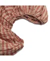 Piglet In Bed Pembroke Stripe Linen Fitted Sheet, Twin