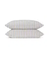 Piglet In Bed Pembroke Stripe Linen Pillowcase Pair, King In Blue