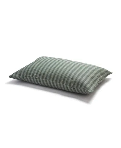 Piglet In Bed Pembroke Stripe Linen Pillowcase Pair, Standard