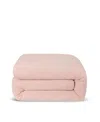 Piglet In Bed Plain Linen Duvet Cover, King In Pink