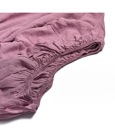 PIGLET IN BED PIGLET IN BED PLAIN LINEN FITTED SHEET, QUEEN