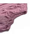Piglet In Bed Plain Linen Fitted Sheet, Twin