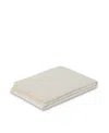 Piglet In Bed Plain Linen Flat Sheet, Full In White