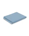 Piglet In Bed Plain Linen Flat Sheet, King In Blue