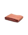 Piglet In Bed Plain Linen Flat Sheet, King In Red