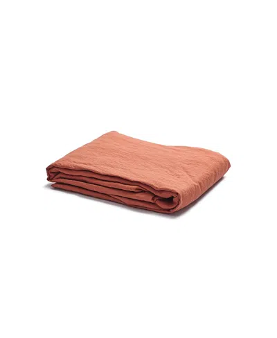Piglet In Bed Plain Linen Flat Sheet, King