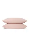 Piglet In Bed Plain Linen Pillowcase Pair, Queen In Pink