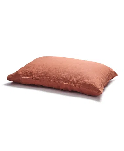 Piglet In Bed Plain Linen Pillowcase Pair, Standard