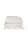 Piglet In Bed Posy Bud Linen Blend Duvet Cover, Queen In White