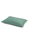 Piglet In Bed Set Of 2 200 Thread Count Washed Cotton Percale Pillowcases In Faded Jade