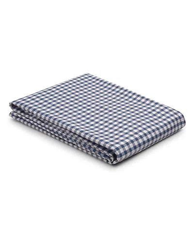 Piglet In Bed Small Gingham Check Duvet Cover, Twin In Indigo
