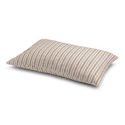 Piglet In Bed Sommerley Stripe Blend Pillowcase Pair, Square In Thyme Sommerley Stripe