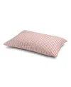 Piglet In Bed Sommerley Stripe Pillowcase Pair Linen Blend, King In Pink