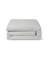 Piglet In Bed Stripe Linen Blend Duvet Cover, Twin In Gray