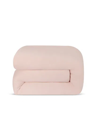Piglet In Bed Washed Cotton Percale Duvet Cover, Queen In Pink