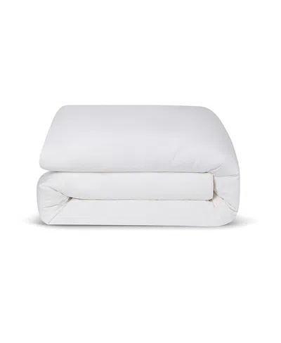 Piglet In Bed Washed Cotton Percale Duvet Cover, Queen In White