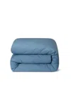 Piglet In Bed Washed Cotton Percale Duvet Cover, Twin In Blue