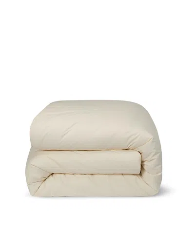 Piglet In Bed Washed Cotton Percale Duvet Cover, Twin In Neutral