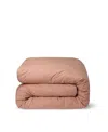 Piglet In Bed Washed Cotton Percale Duvet Cover, Twin In Brown